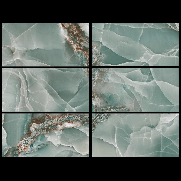 Green Glossy Marble/Onyx Effect Wall Gres Porcelain Tile 60×120 Onyx Turquoise Baldocer