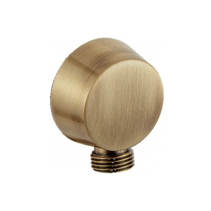 Traditional bronze fixed round wall elbow Bugnatese Oxford