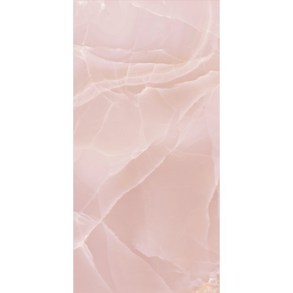 Pink Glossy Marble/Onyx Effect Gres Porcelain Tile 60x120 Onyx Rose Baldocer
