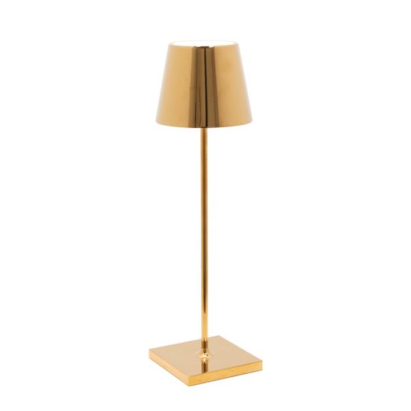 Gold Modern Rechargeable Touch Dimmable Outdoor Table Lamp Led Poldina ZafferanoLD0340O3