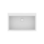 Sanitec νεροχυτες κουζινας λευκοι γρανιτενιοι μονοι 79χ50 Ultra Granite 808 Bianco