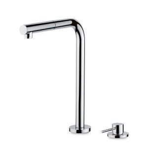 Luxury 2-hole kitchen tap with pull out spray chrome N21 71725.21.018 NewForm