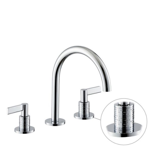 Luxury 3-hole basin mixer tap chrome 71100.21.018 Blink Chic Luxury NewForm