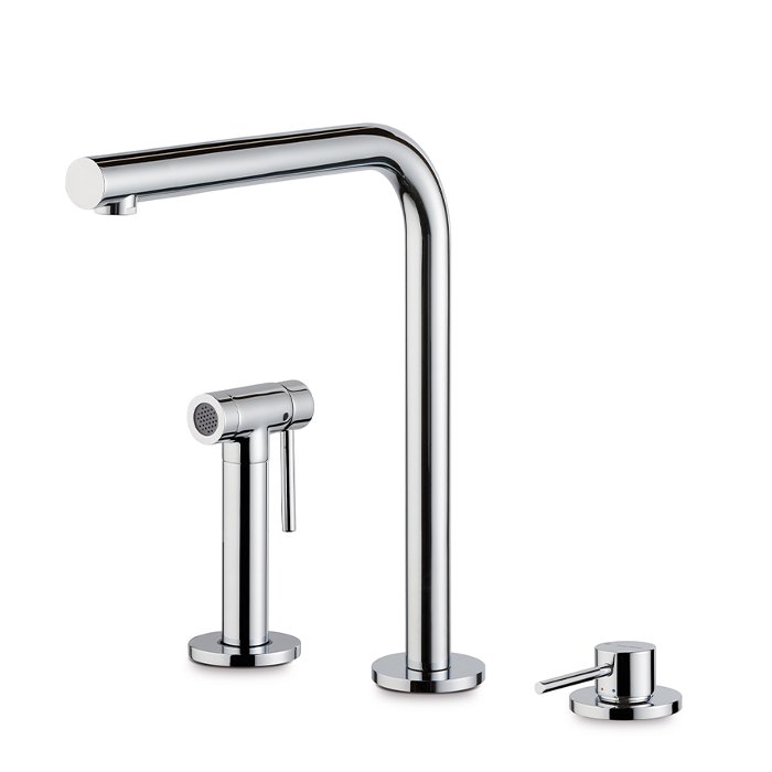 Luxury 3 hole kitchen mixer tap with dishwasign shower hand N21 71731 New Form