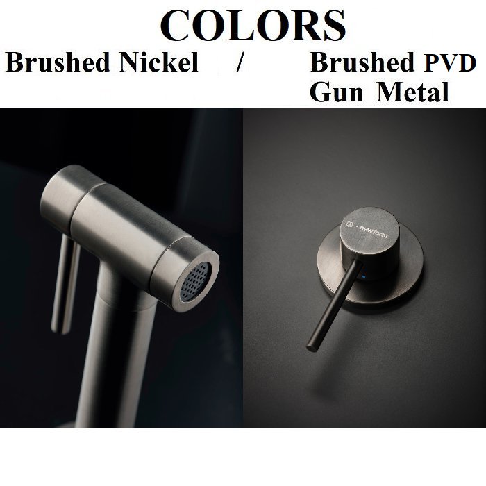 Luxury kitchen mixer tap brushed nickel brushed gun metal N21 NewForm Colors