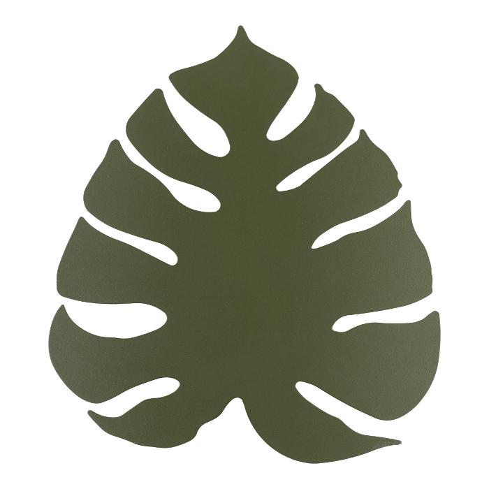 Green Modern Decorative Metal Leaf-Shaped Wall Sconce 4668 Monstera Tk Lighting