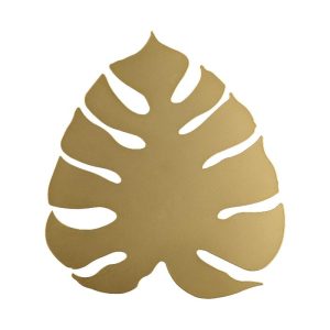 Gold Modern Decorative Metal Leaf-Shaped Wall Sconce 4665 Monstera Tk Lighting
