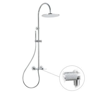 Luxury Italian Shower System Kit with Shower Head Ø25 Chrome 71152 Blink Chic NewForm