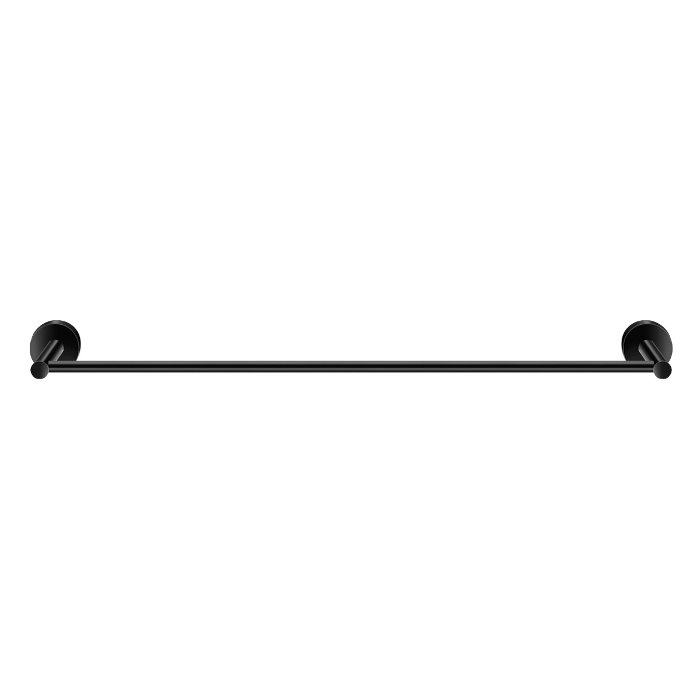 Modern Brass Black Matt Single Towel Rail 60 cm 14304-M116 Twist Sanco