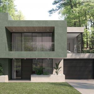 Modern Green & Beige Matt Concrete Effect Outdoor Gres Porcelain Tile 60x120 Eleganza Saggio & Beige
