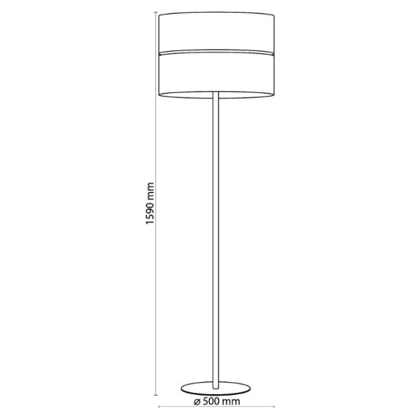 Dimensions from boho table lamp 5241 Linobianco TK Lighting