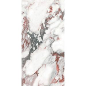 Πλακακια μεγαλου μεγεθους που μοιαζουν με μαρμαρο κοκκινα γυαλιστερα 60χ120 Carrara Rust
