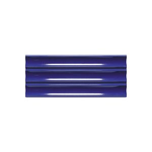 Modern Blue Glossy 3D Wavy Wall Porcelain Tile 17x40 Jazz Natucer