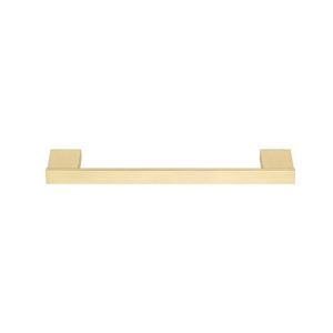 Minimal Brushed Gold Single Towel Rail 30 cm 120404-30-AB12 Monogram Sanco