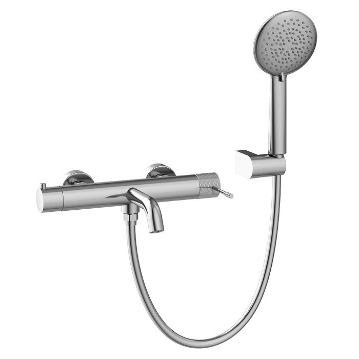 Modern Chrome Wall Mounted Bath Shower Mixer with Shower Kit Preciosa Orabella