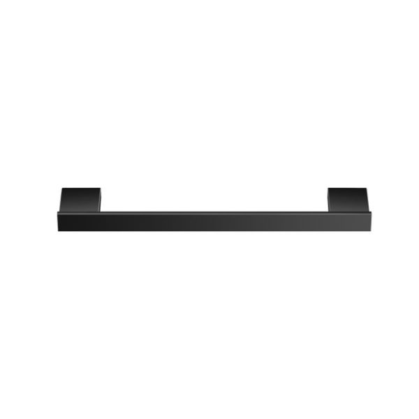 Μαυρα ματ αξεσουαρ μπανιου για πετσετεσ μινιμαλ Monogram 120404-30-M116 Black Mat Sanco