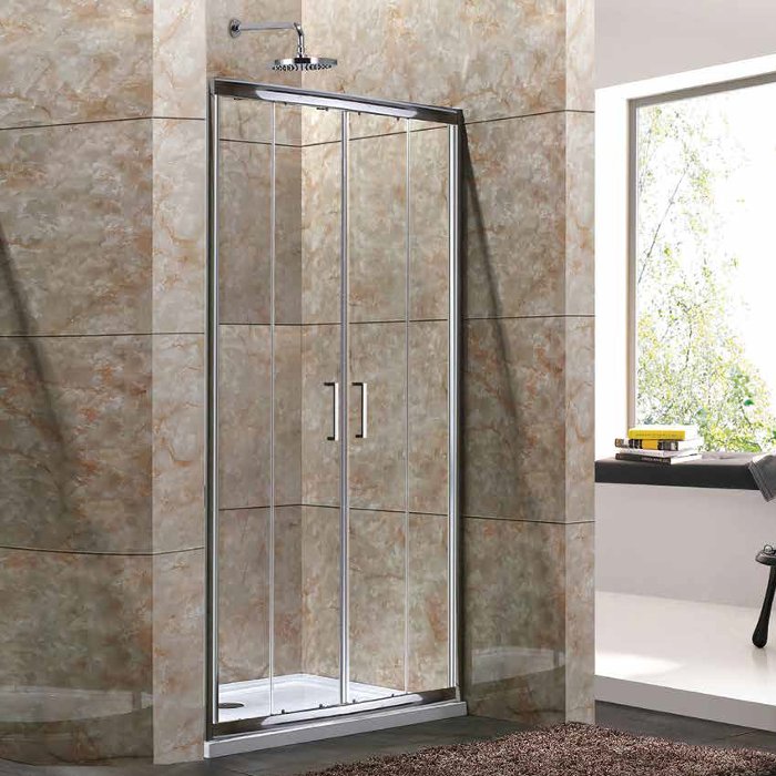 Luxury Double Sliding Shower Door 5mm 180H Oia 80