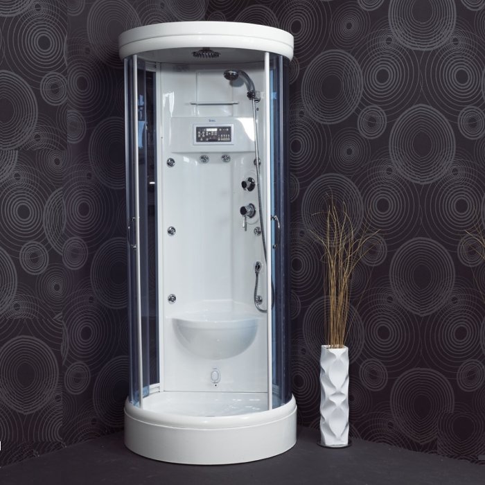 Luxury Electronic Steam Shower Cabin 90x90x208 ZAA230 Sanitec