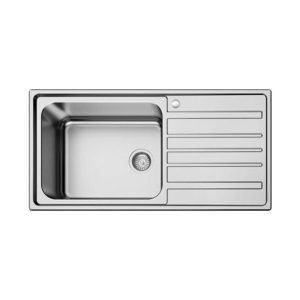 Modern 1 Bowl Stainless Steel Kitchen Sink with Drainer 100x50 BL 821 Karag