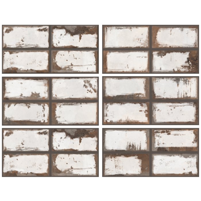 Rustic διακοσμητικα πλακακια επενδυσης τοιχου σαν τουβλακι λευκα 20×40 FS Iron White