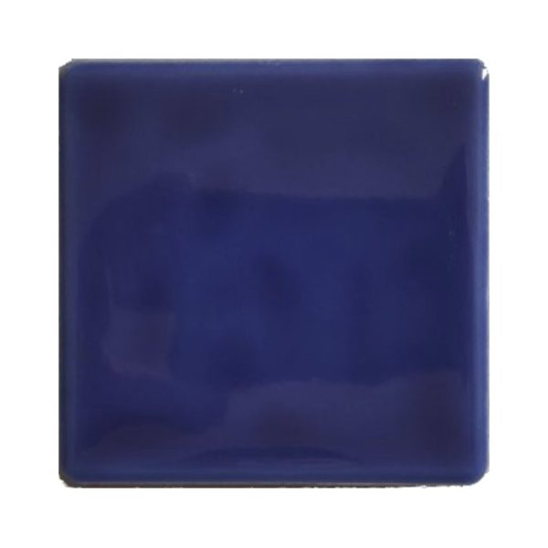 Modern Small Blue Glossy Square Wall Ceramic Tile 10x10 Lava Azul