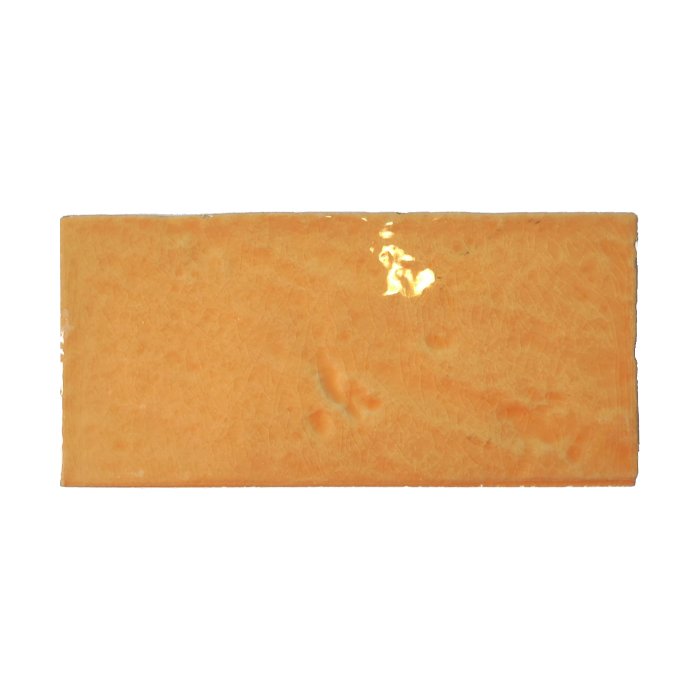 Ιταλικα πλακακια τοιχου κουζινας πορτοκαλι στυλ τουβλακι γυαλιστερα 6.5×13 Ombre Salmon