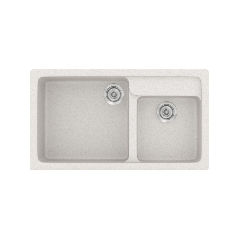 Metallic Ice Modern 2 Bowl Composite Kitchen Sink 90×51 Metallic Ice 14 Classic 317 Sanitec