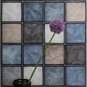 Modern Blue Beige Grey White Glossy Wall Porcelain Tile 20x20 Glass Mix