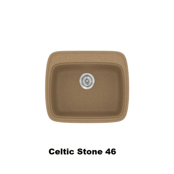 Μικροι νεροχυτες κουζινας μοντερνοι με μια γουρνα συνθετικοι 58χ50 Celtic Stone 46 Classic 313 Sanitec