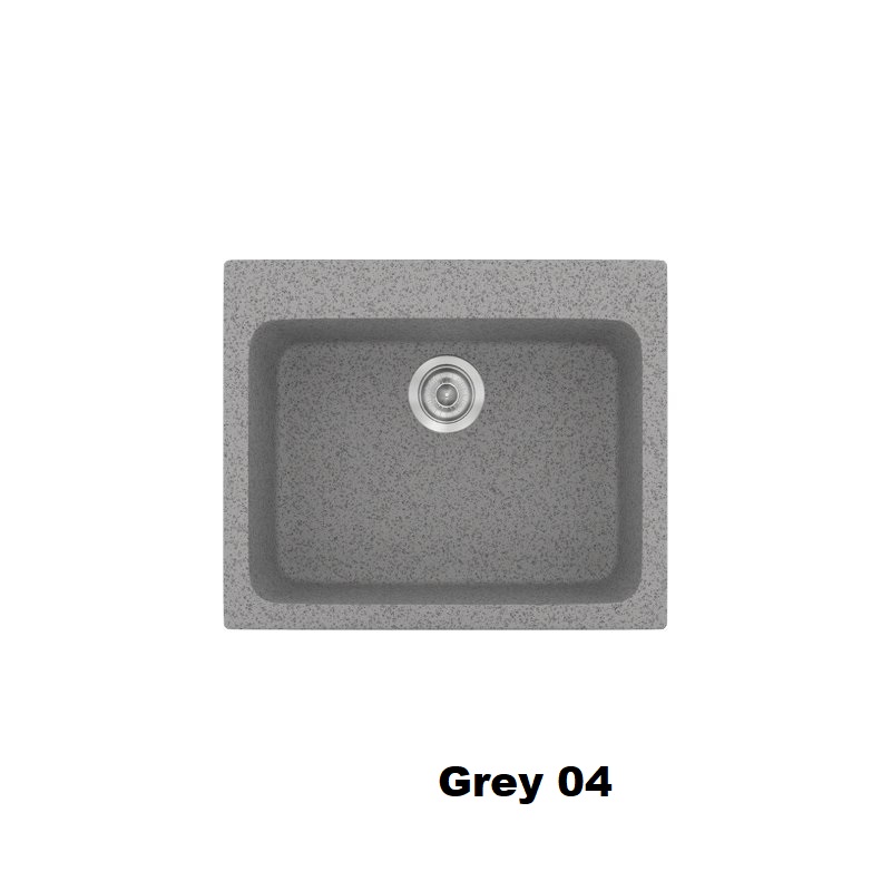Grey Modern 1 Bowl Small Composite Kitchen Sink 60×50 Classic 331 Sanitec