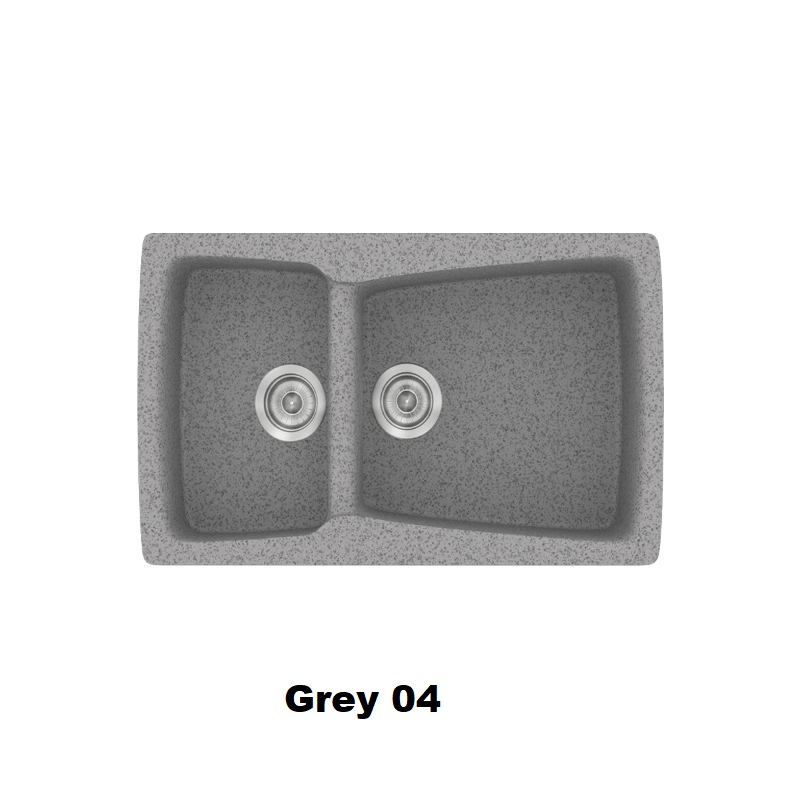 Grey Modern 1.5 Bowl Composite Kitchen Sink 79×50 Classic 320 Sanitec