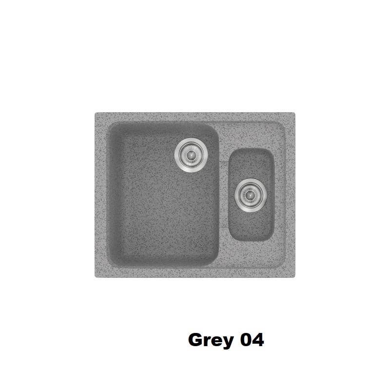 Grey Modern 1,5 Bowl Composite Kitchen Sink 62×51 Classic 330 Sanitec