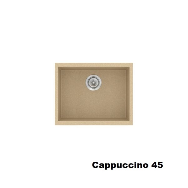 Cappuccino Modern 1 Bowl Small Composite Kitchen Sink 50x40 Classic 341 Sanitec