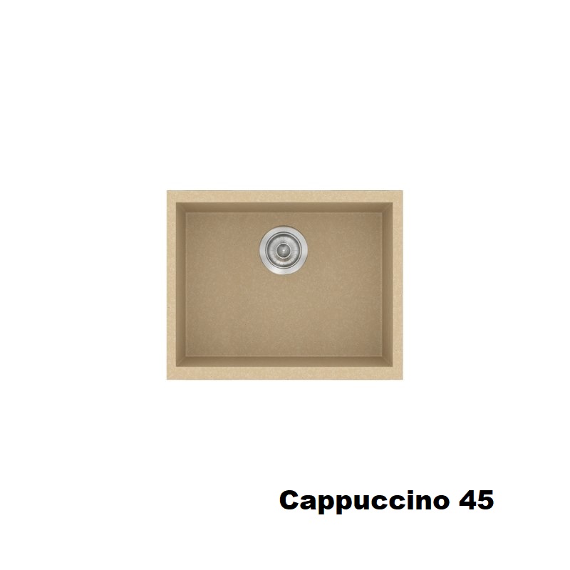 Cappuccino Modern 1 Bowl Small Composite Kitchen Sink 50×40 Classic 341 Sanitec