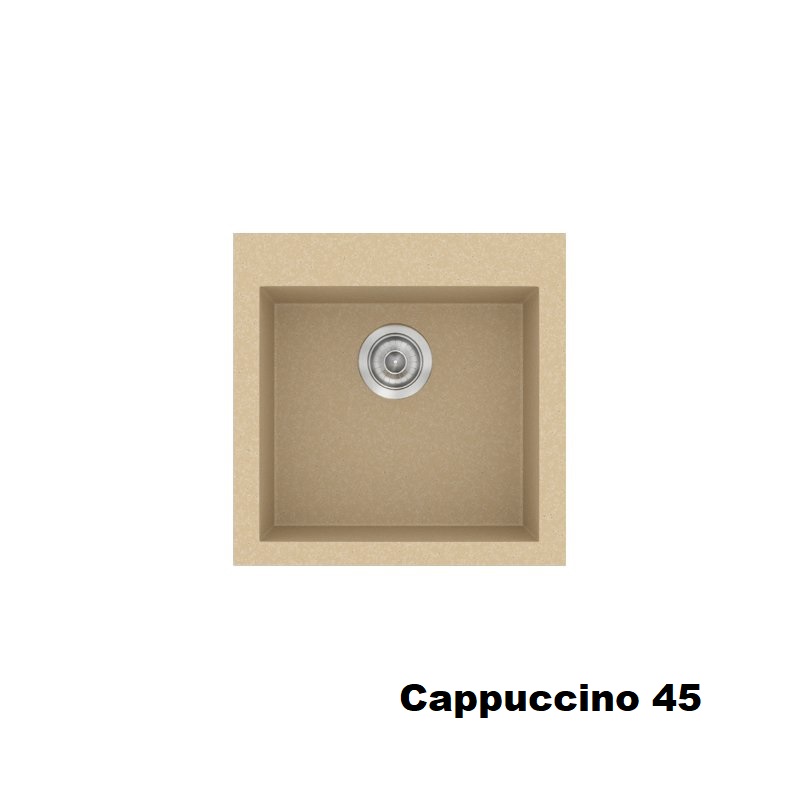 Cappuccino Modern 1 Bowl Small Composite Kitchen Sink 50×50 Classic 339 Sanitec