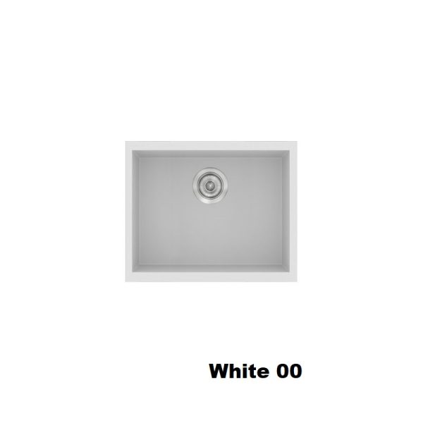 Ασπρος νεροχυτης μικρος συνθετικος με 1 γουρνα 50χ40 White 00 Classic 341 Sanitec