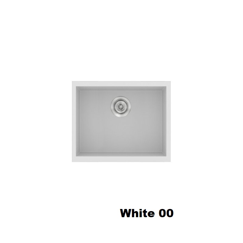 Λευκος νεροχυτης μικρος συνθετικος με 1 γουρνα 50χ40 White 00 Classic 341 Sanitec