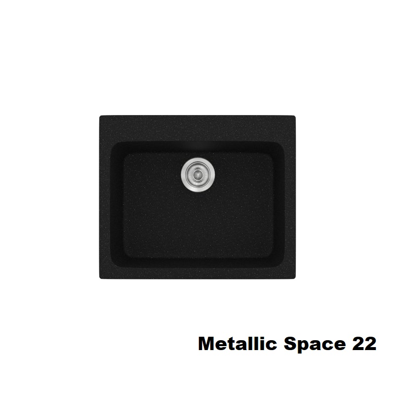 Μαυροι νεροχυτες μικροι συνθετικοι μοντερνοι 1 γουρνα 60χ50 Metallic Space 22 Classic 331 Sanitec