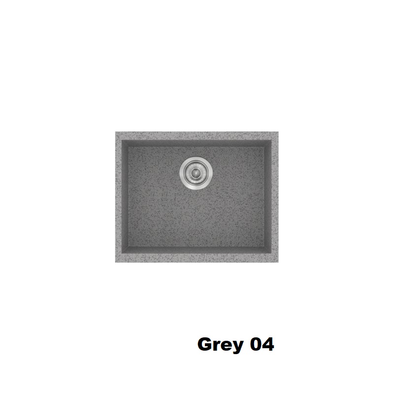 Grey Modern 1 Bowl Small Composite Kitchen Sink 50×40 Classic 341 Sanitec