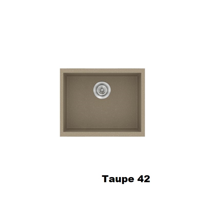 Taupe Modern 1 Bowl Small Composite Kitchen Sink 50×40 Classic 341 Sanitec