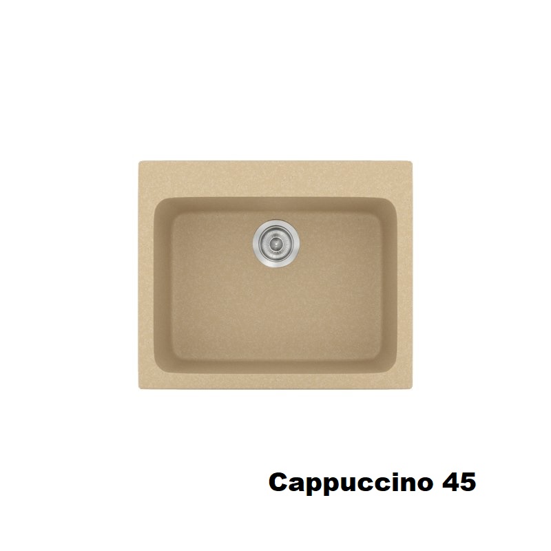 Cappuccino Modern 1 Bowl Small Composite Kitchen Sink 60×50 Classic 331 Sanitec