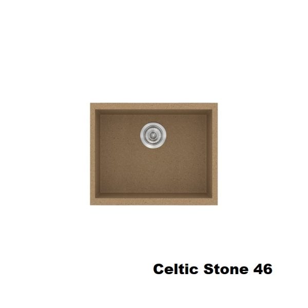Celtic Stone Brown Modern 1 Bowl Small Composite Kitchen Sink 50x40 Classic 341 Sanitec