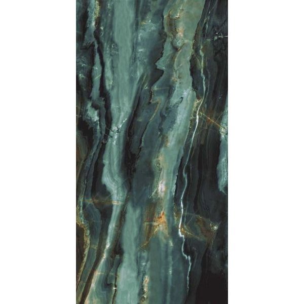 Modern Turquoise Glossy Wall & Floor Gres Porcelain Tile 60x120 Jazz Blue