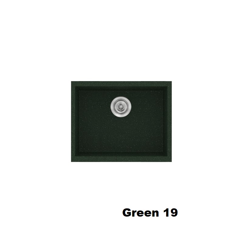 Πρασινος μικρος νεροχυτης κουζινας μοντερνος μονος 50χ40 Green 19 Classic 341 Sanitec