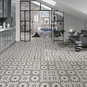 Vintage Matt Patchwork Patterned Floor Ceramic Tile 45x45 Bliss Luken
