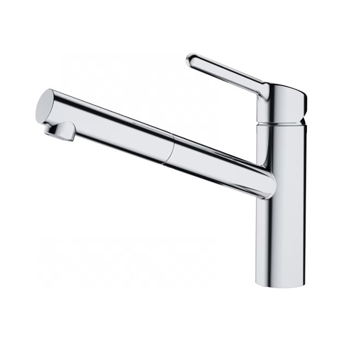 Modern Kitchen Mixer Tap with Pull Out Spray Orbit Chrome Franke