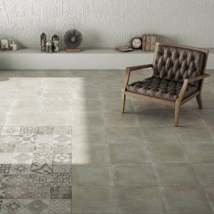 Grey Matt Concrete Effect Floor Outdoor Porcelain Tile 60,5x60,5 Moliere Gris Halcon