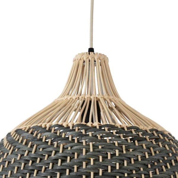 Wooden bamboo details and bulb base from pendant lights 01944 01945 Barbados Globostar