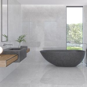 Eleganza Grey Glossy Marble Effect Large Size Wall & Floor Gres Porcelain Tile 60x120