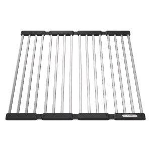 Modern Stainless Steel Folding Mat 46χ44 238483 Blanco